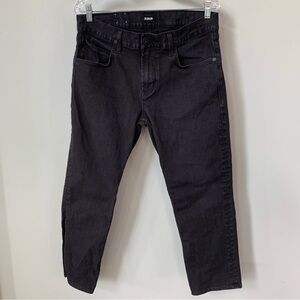 Hudson Blake Slim Straight Black Jeans Size 34